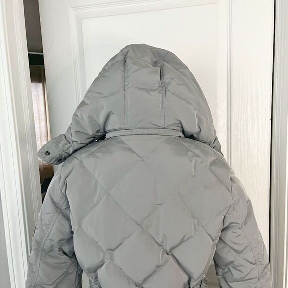 Burberry Weatherproof Puffer Goose Down Belted Pocket Nova Check Hooded Coat - Picture 6 of 14